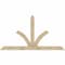 Ekena Millwork Richland Rough Sawn Timber Gable Bracket, Douglas Fir, 108"W x 58"H x 6"D x 6"F, 13/12 Pitch GBW108X58X0606RIC00RDF - alternate 1